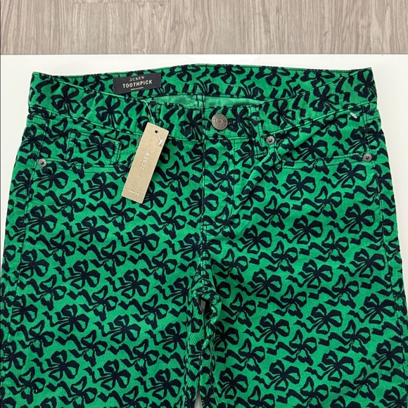 J CREW Toothpick Slim Pants Jeans Corduroy Design Low Rise Stretch Womens 28 - Picture 2 of 13